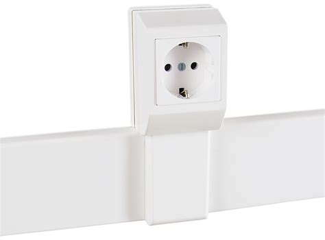 Суппорт с рамкой 1 пост (45х45) на профиль для кабельных каналов 100х50 ...