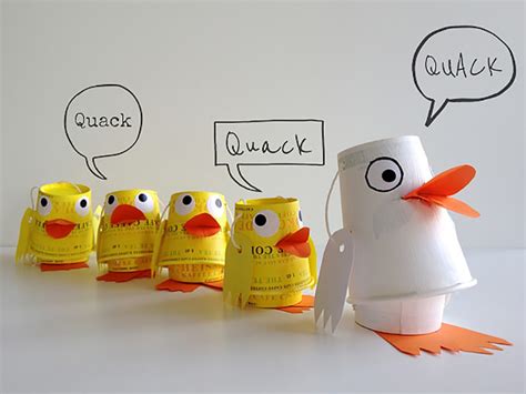 DIY Paper Cup Duck Family Puppets ⋆ Handmade Charlotte