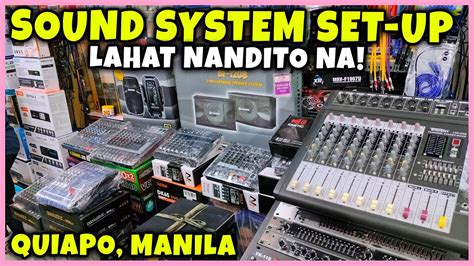 MURANG BILIHAN NG SOUND SYSTEM SET UP SA QUIAPO LAHAT NG HINAHANAP MO