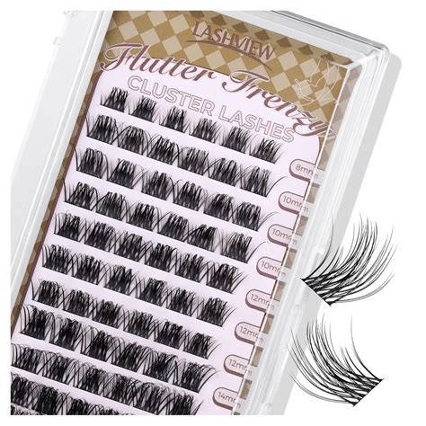 Amazon LASHVIEW Lash Extension Clusters 72pcs D Curl Lash Clusters