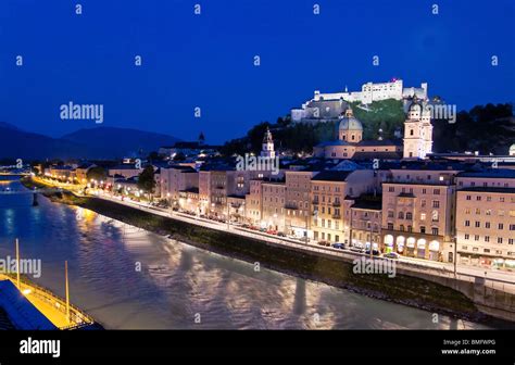 Austria Salzburg Hohensalzburg Fortress Stock Photo Alamy