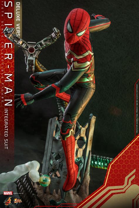 Spider Man No Way Home Spider Man Integrated Suit 1 6 Scale Figure By Hot Toys The Toyark