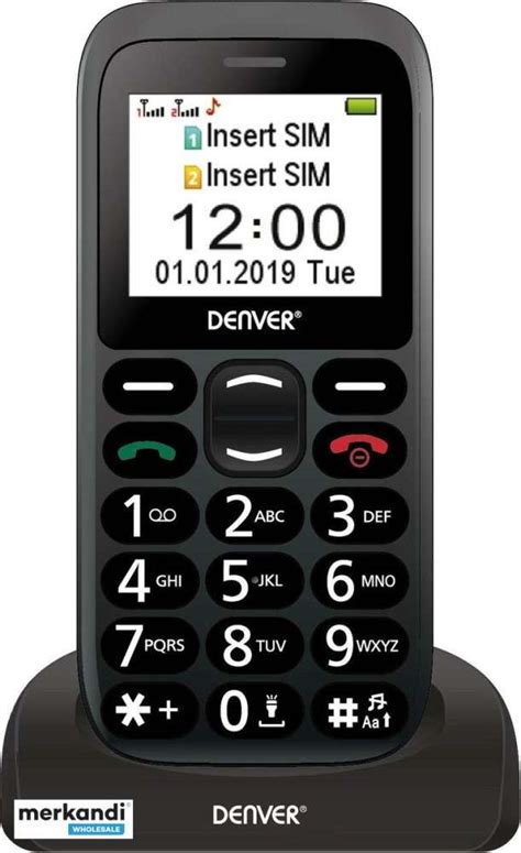 Denver Bas M Telefoon Voor Ouderen Met Laadstation Mobiele