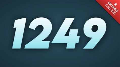 1249 | Blue Gradient | Text Effect Generator