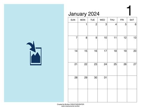 Printable Calendar 2024 Monthly Landscape Hedy Ralina