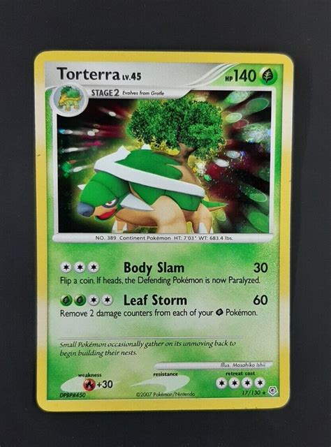 Mavin Pok Mon Tcg Torterra Diamond Pearl Set Holo Rare