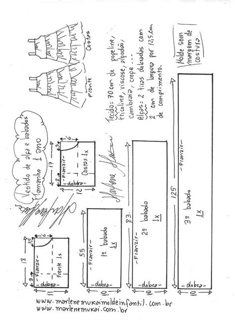 Vestido Babados Sobrepostos Diy Marlene Mukai Molde Infantil