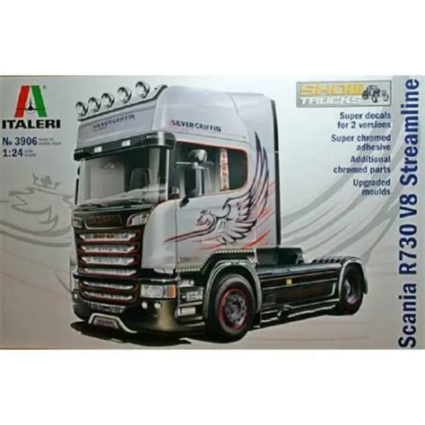 Maquette Camion Scania R V Streamline Silver Griffin Italeri