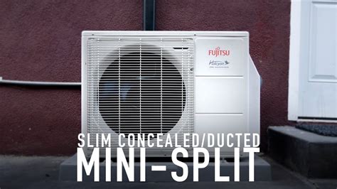 Slim Concealed Duct Mini Split Install YouTube