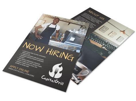 Now Hiring Flyer Template