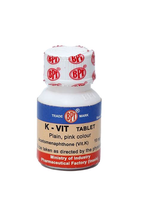 BPI K Vit 10mg Tab100 S LifePlus