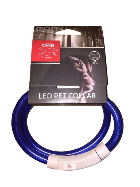 Active Canis USB LED Collar Blue hundehalsbånd Dyr og landbrug