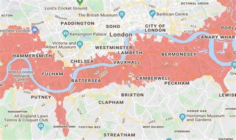 London flood map: NEW London flood risk areas by 2030 as climate threat ...