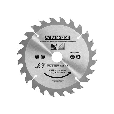 LAME SCIE CIRCULAIRE 24 DENTS POUR SCIE CIRCULAIRE PARKSIDE PHKSA 20 LI