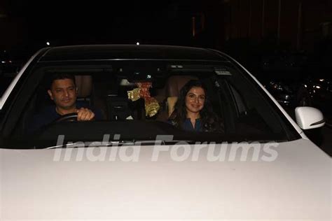 Bhushan Kumar And Wife Divya Khosla Kumar Spotted For Zeros Screening