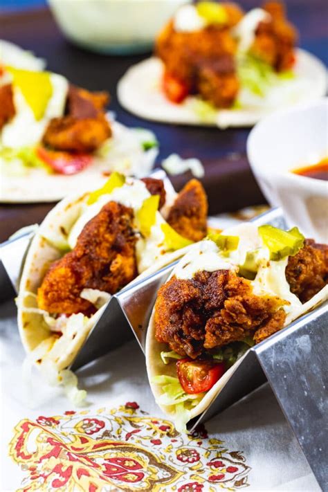 Nashville Hot Chicken Tacos - Spicy Southern Kitchen