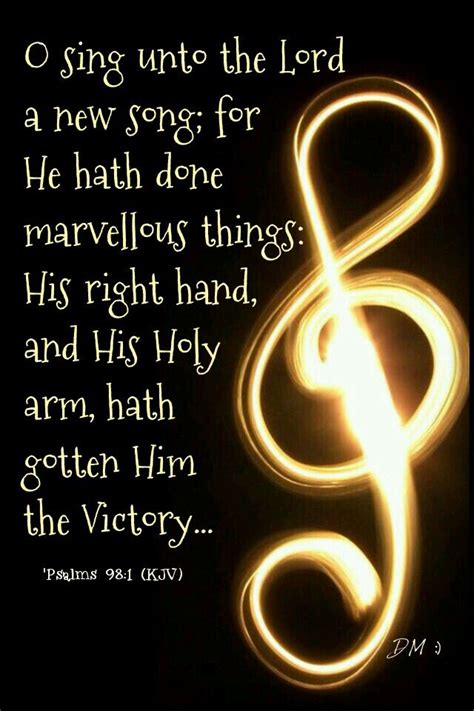 Psalms Kjv O Sing Unto The Lord A New Song For He Hath Done