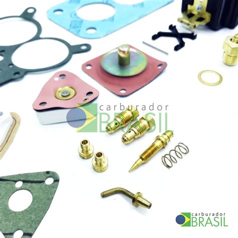 Kit De Reparos Parcial Para Carburador Solex H 34 SEIE Opala Caravan