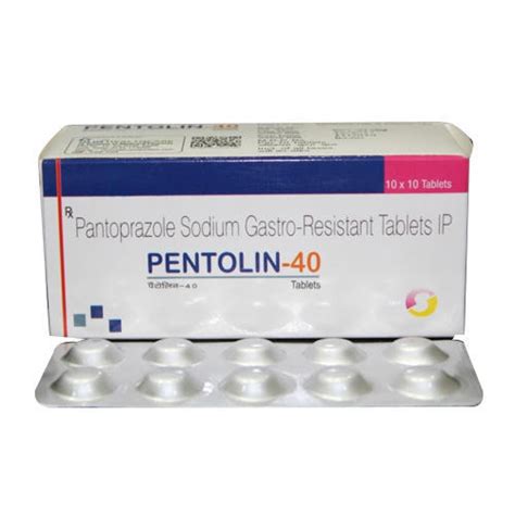 Pantoprazole 40mg Tablet Pentolin Exporter Supplier