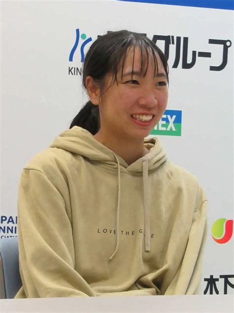 準決勝進出を決め、会見で笑顔を見せる伊藤あおい - スポニチ Sponichi Annex スポーツ