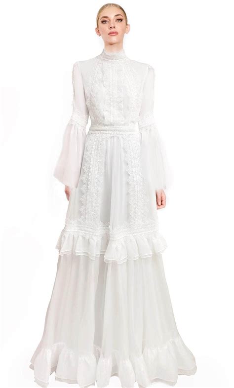 Janique 22102 - Bell Sleeve Lace Evening Gown – Couture Candy