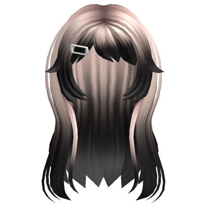 Anime Messy Layered Clipped Hair Blonde To Black Roblox