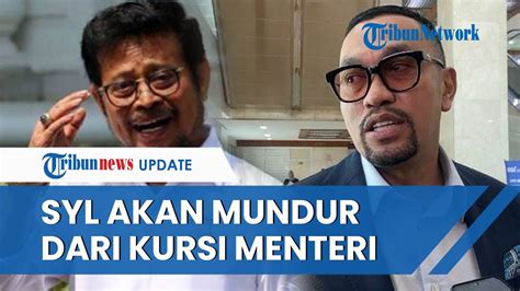 Terseret Korupsi Syahrul Yasin Limpo Mundur Dari Kursi Mentan Sahroni