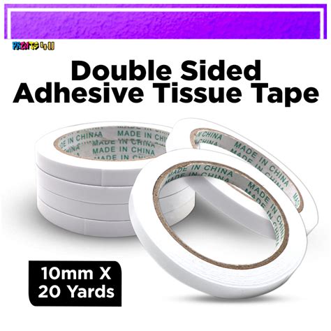 Double Sided Adhesive Tissue Tape 10 Mm X 20 Yards Shopee Philippines