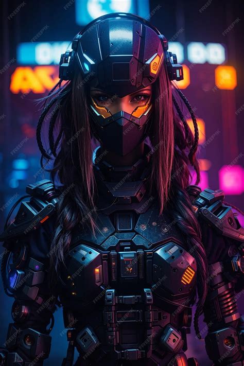 Premium Ai Image Cyberpunk Girl Beatiful Fullarmored From 3030