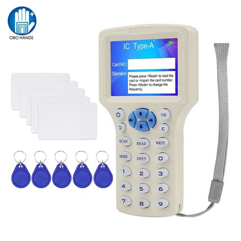 NFC Smart 10 Frequency RFID Copier Writer Readers Duplicator 125KHz