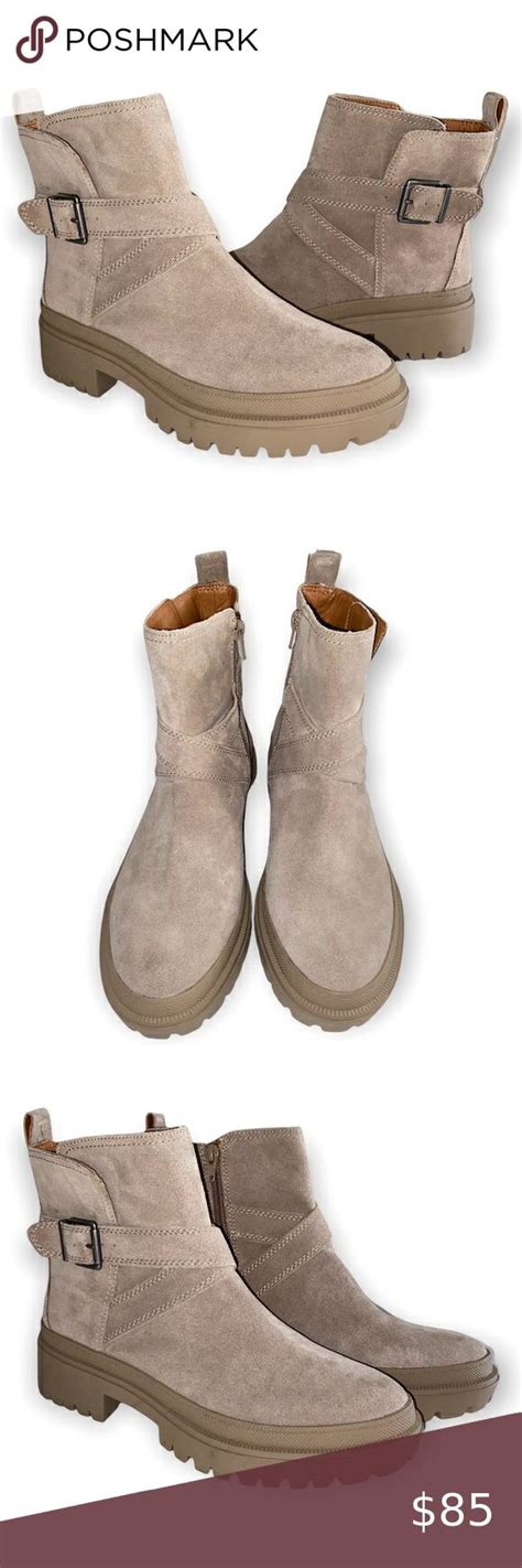 Lucky Brand Elyton Suede Booties Suede Booties Suede Leather Suede