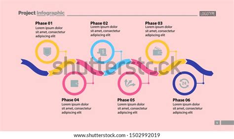 Six Phase Process Chart Slide Template 스톡 벡터 로열티 프리 1502992019 Shutterstock