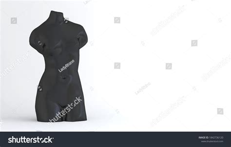 Naked Lady Figure Black Statue Creative Stock Illustration 1842736120 Shutterstock