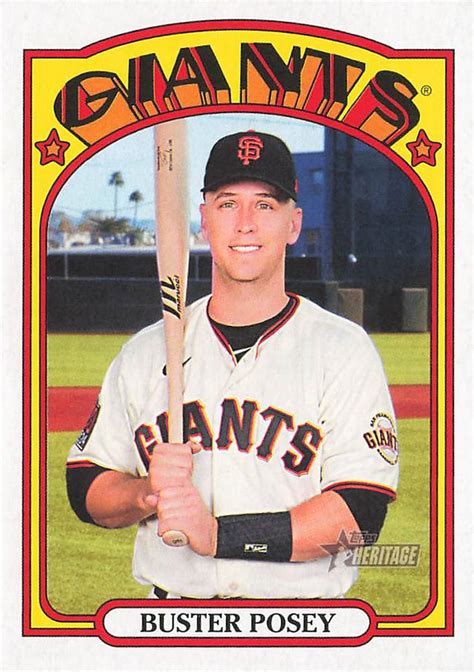 2021 Topps Heritage 556 Buster Posey Trading Card Database