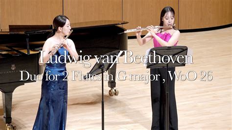 Ludwig Van Beethoven Duo For Flutes In G Major Woo Flute Duo