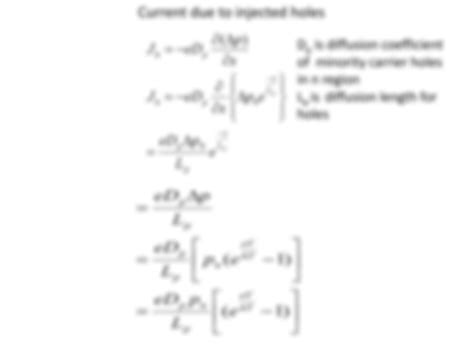 SOLUTION Derivation Of Diode Equation Studypool