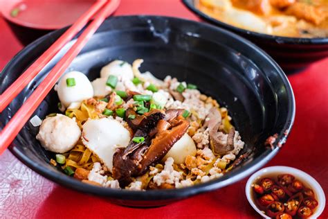 Fa Ji Minced Meat Fishball Noodle Bak Chor Mee With Super Shiok Lard