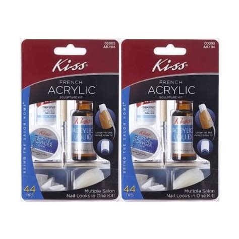 2 PACK Kiss Nails French Acrylic Sculpture Kit Buy Online In UAE