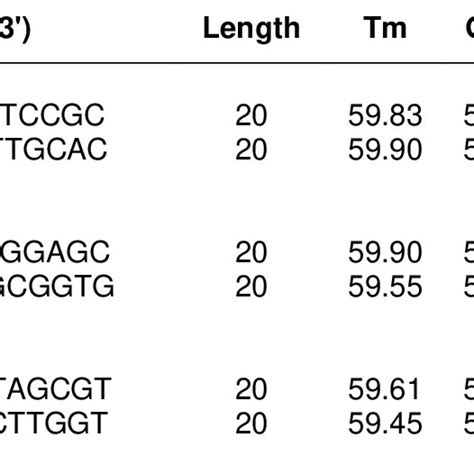 Primer Pair Candidates For C Jejuni Cdtb Gene Designed Using Primer