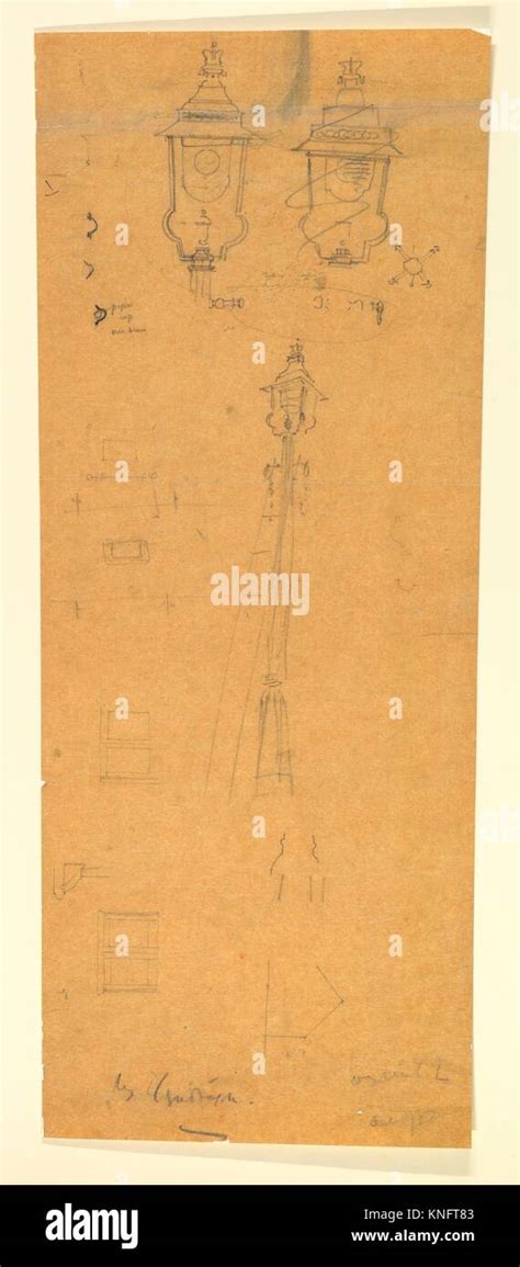 Studies Of A Lamp Standard Artist Sir Edwin Landseer Lutyens British