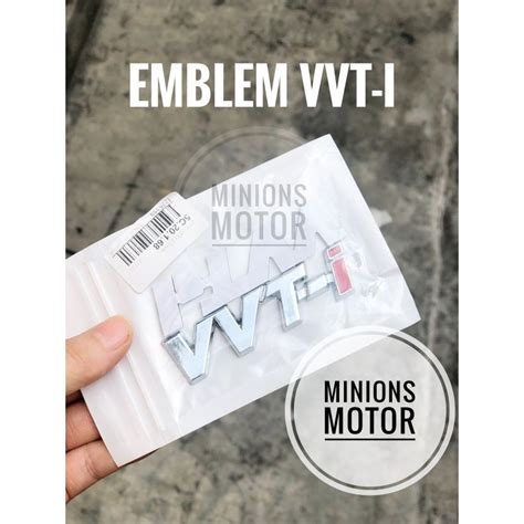 Jual Emblem Vvti Vvt I Emblem Avanza Rush Toyota Innova Xenia Shopee