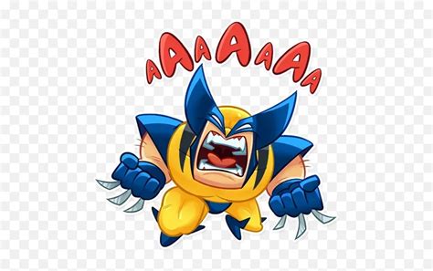 Wolverine Sticker Pack Stickers Cloud Emojiwolverine Emoji Free