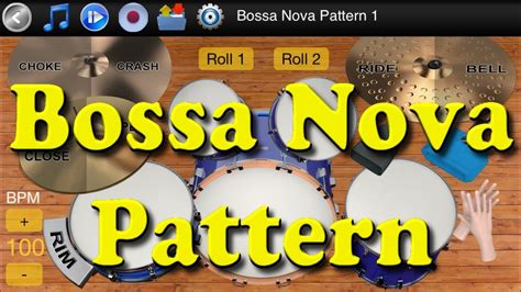 Learn To Master Drums Bossa Nova Pattern YouTube