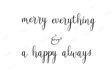 Merry Everything & a Happy Always Graphic by Nicola Apon · Creative Fabrica