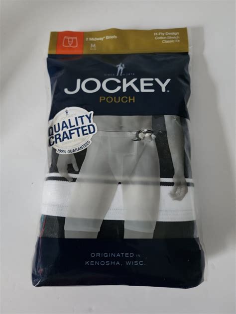 Jockey Midway Briefs Stretch Cotton Pouch 2 Pk Black Boxer Briefs Men S Size Med Ebay