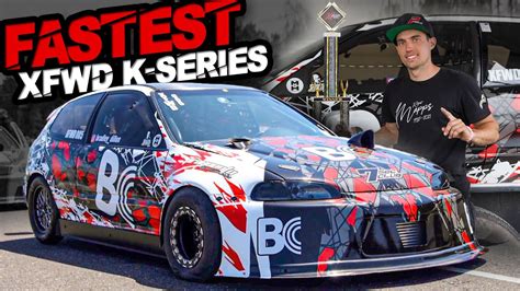 FASTEST XFWD K Series 1300 HP Honda Civic 185MPH In 7 Seconds YouTube