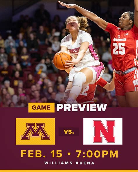 Minnesota Women's Basketball on Twitter: "Just two home games left! The #Gophers take on ...