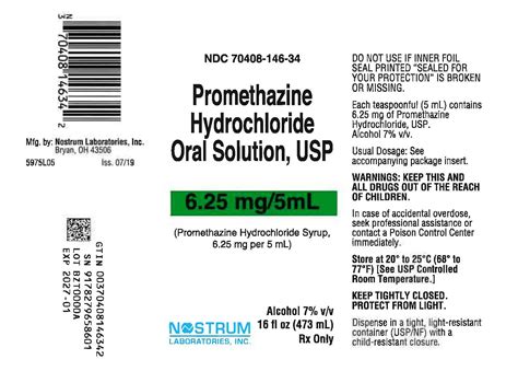 Promethazine Syrup - FDA prescribing information, side effects and uses