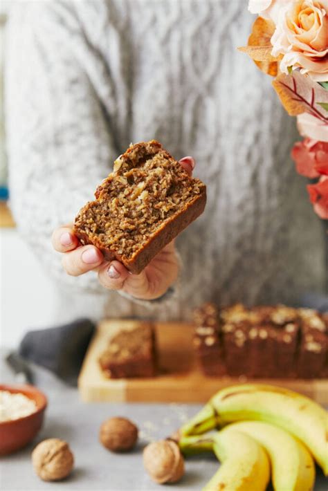 Easy Oatmeal Banana Bread Food Faith Fitness