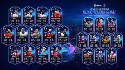 Nuevas Cartas De La Champions Live En Fifa 20 Ultimate Team Youtube